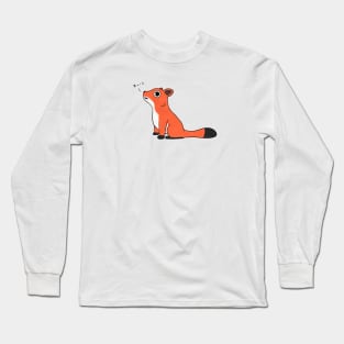 Bork the Peach Fox Long Sleeve T-Shirt